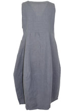 Grey Linen Sleeveless Dress