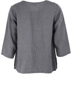 Grey Linen Top
