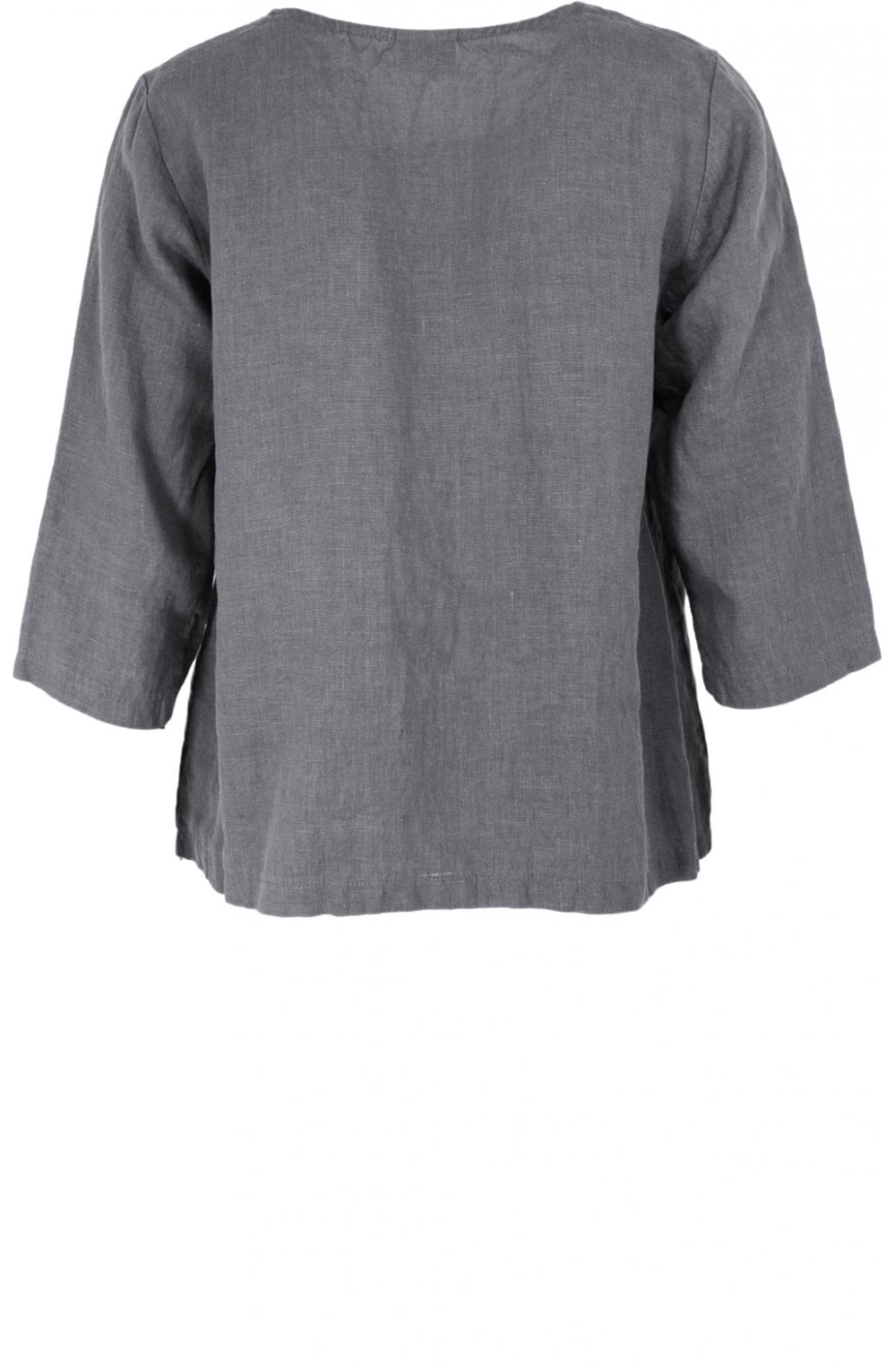 Grey Linen Top