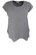 Grey Linen Top