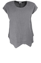 Grey Linen Top