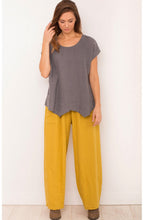 Grey Linen Top