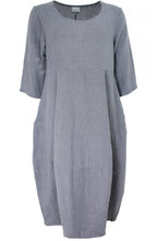 Grey Linen Tulip Dress