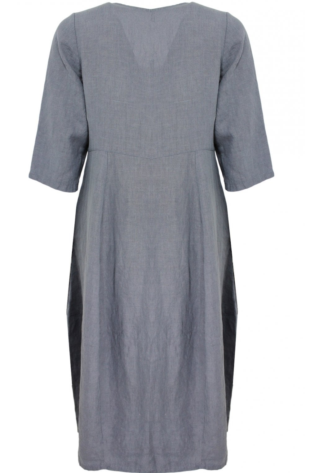 Grey Linen Tulip Dress