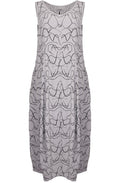 Grey Patterned Dress