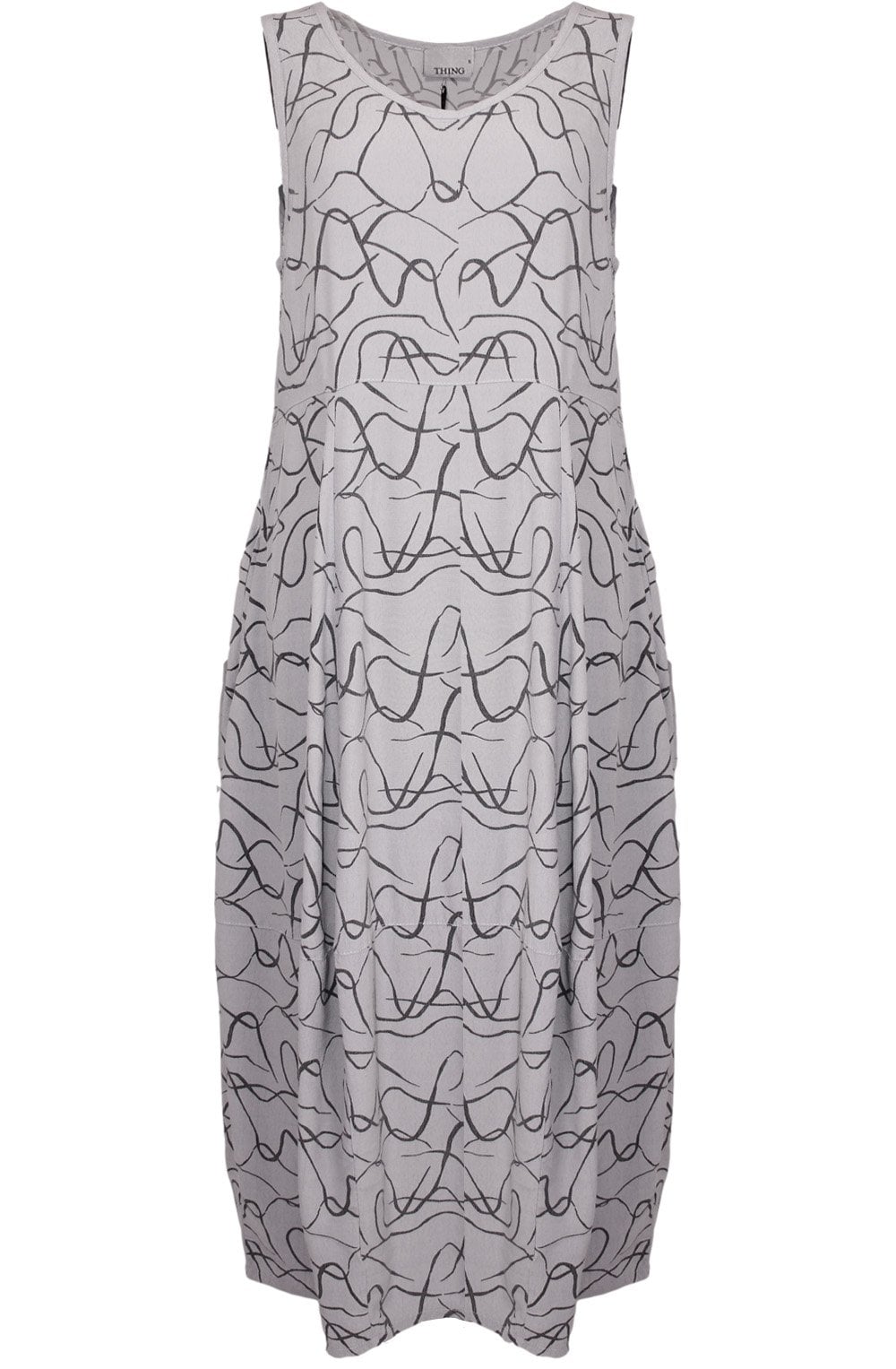 Grey Patterned Dress