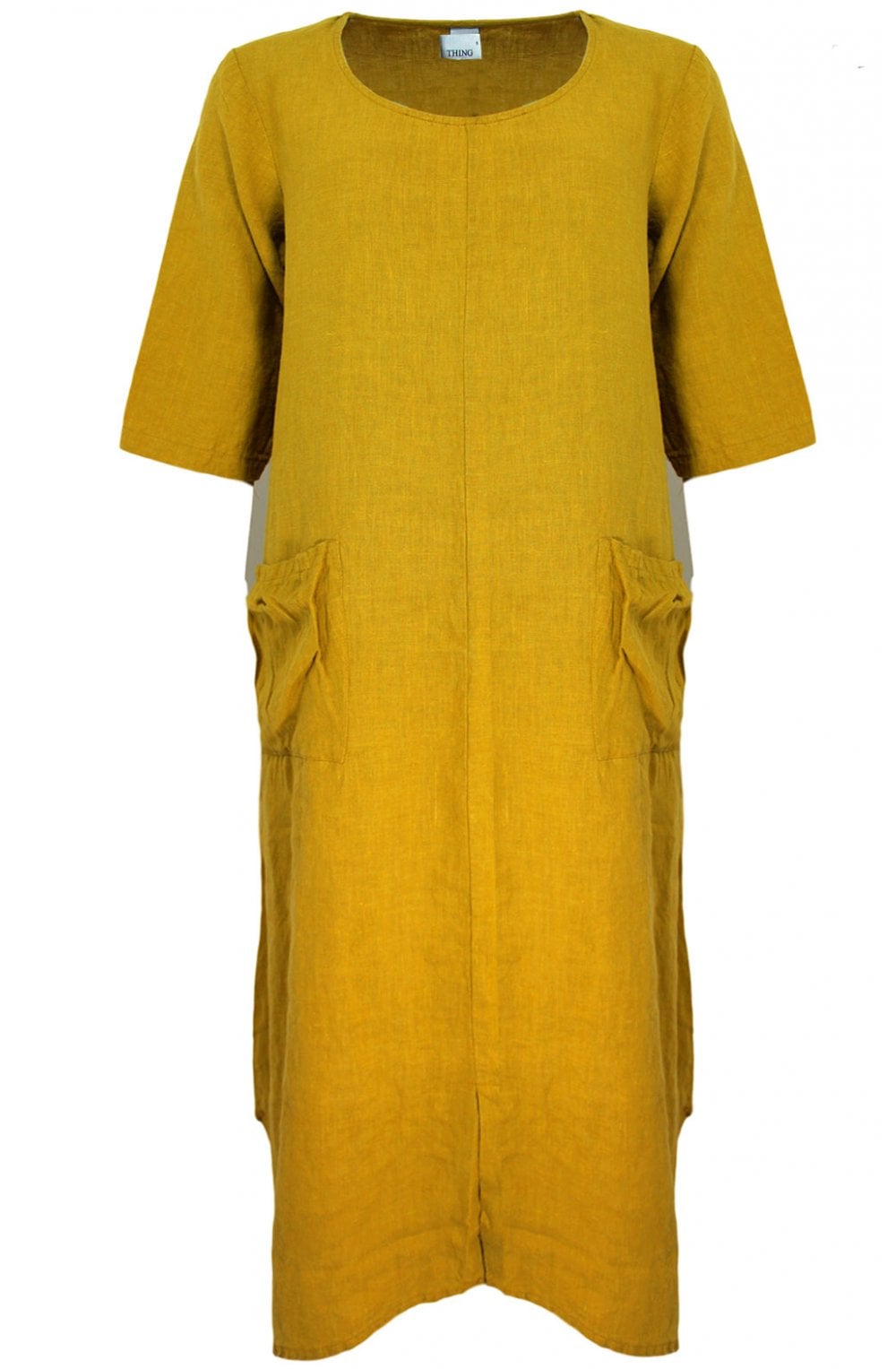 Saffron Linen Dress