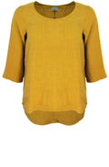 Saffron Linen Top
