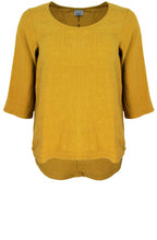 Saffron Linen Top