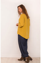 Saffron Linen Top