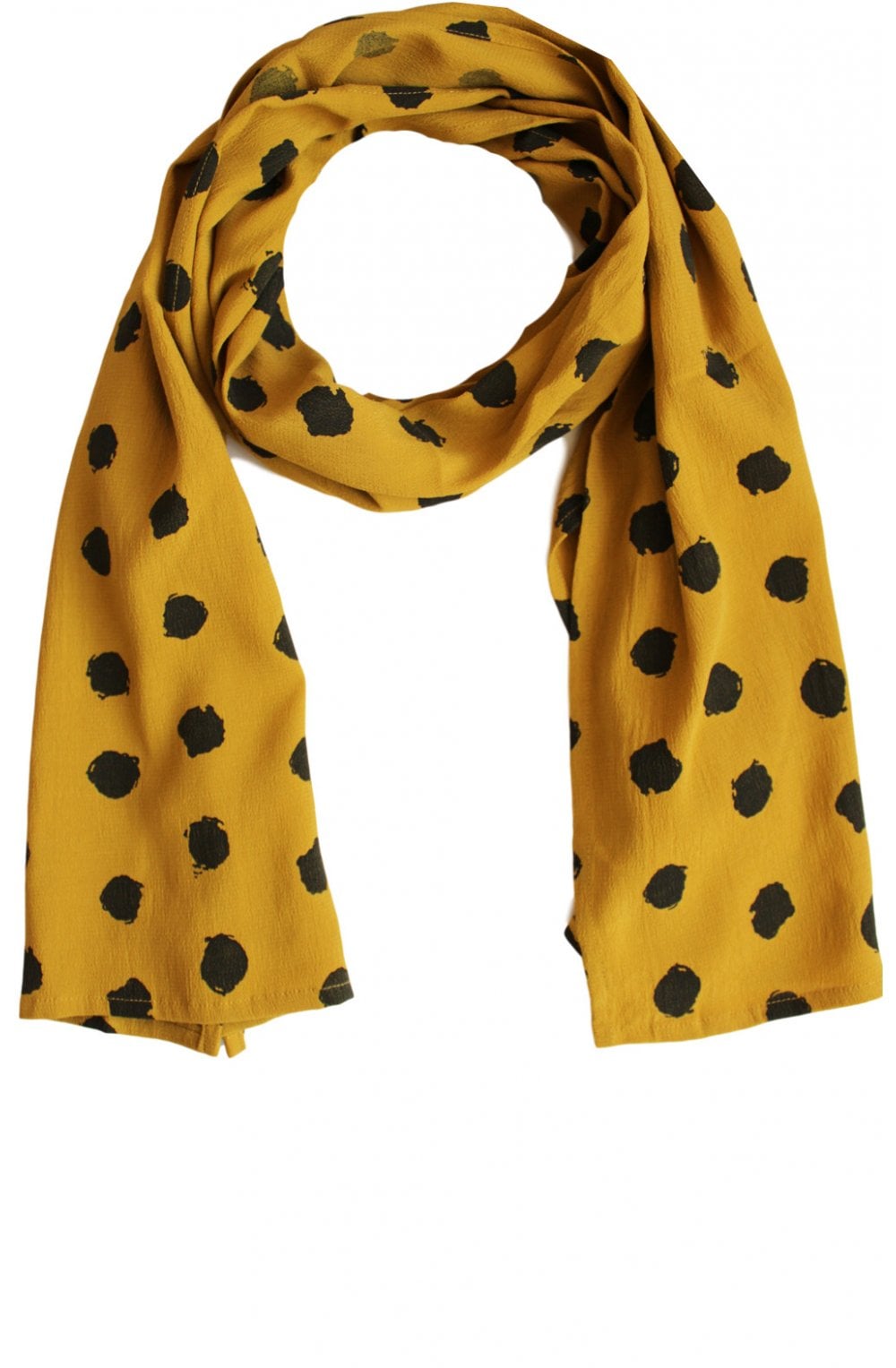 Saffron Spot Print Scarf