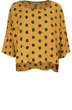 Saffron Spot Print Top