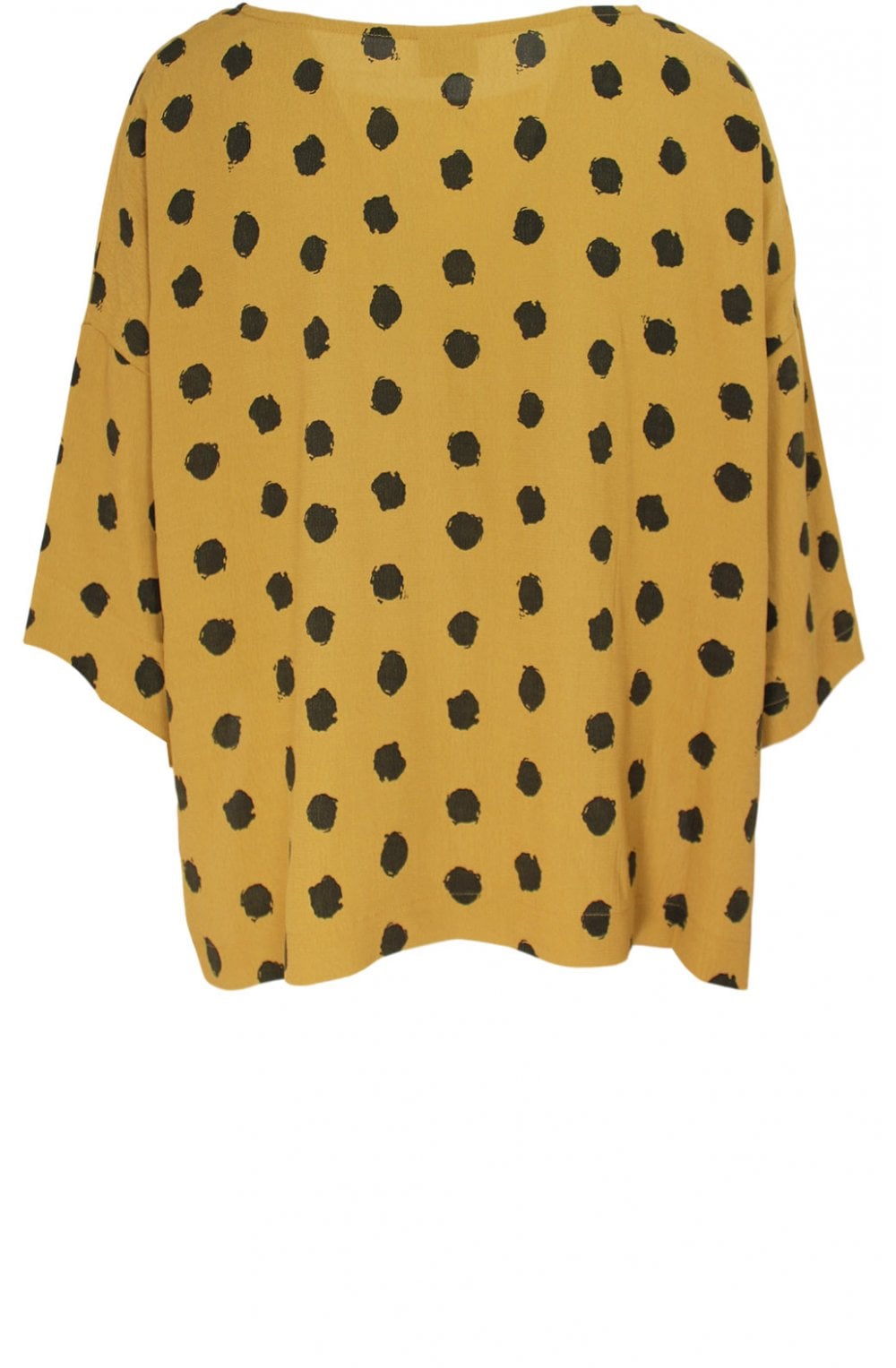 Saffron Spot Print Top