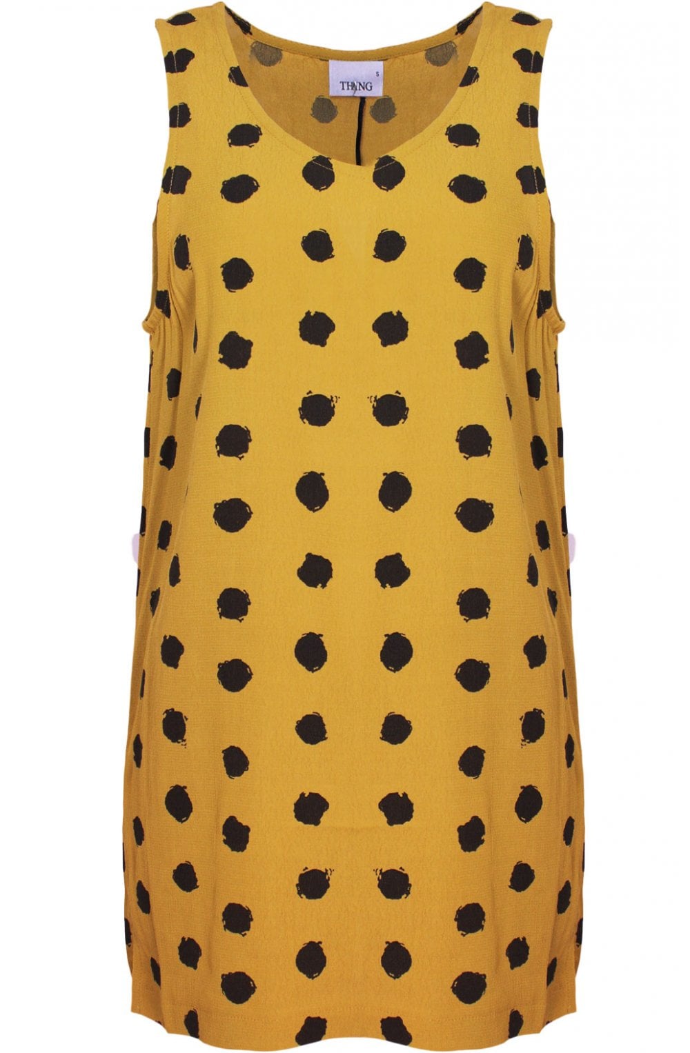 Saffron Spot Print Top