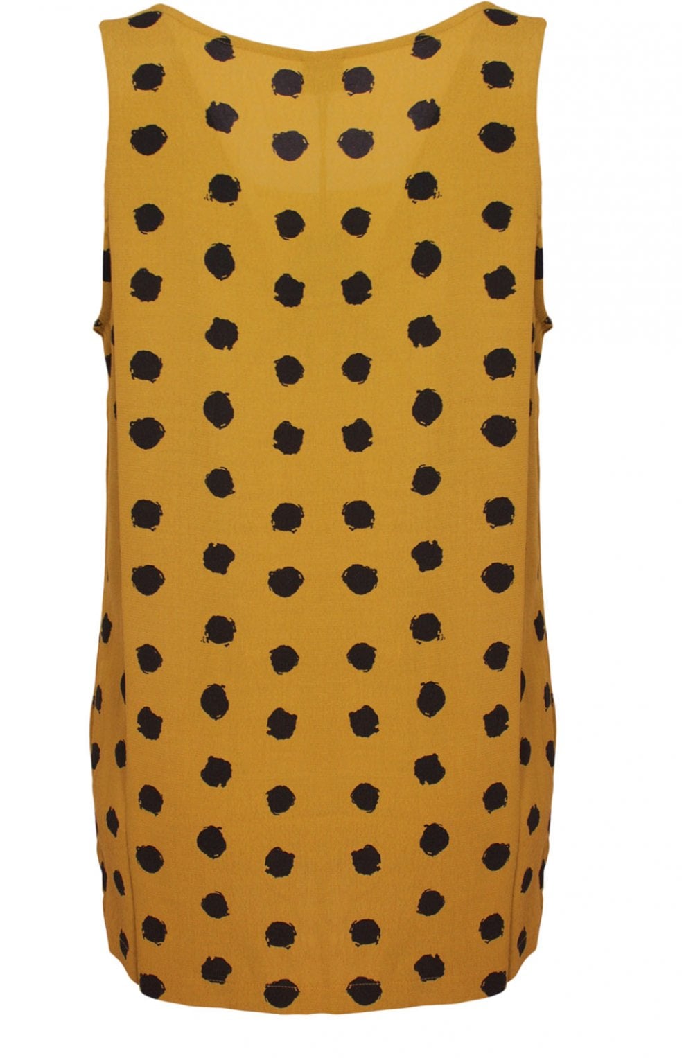 Saffron Spot Print Top