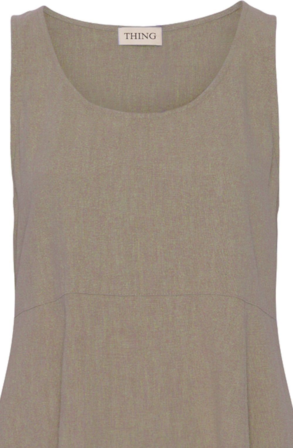 Wet Sand Linen Tulip Dress
