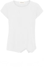 White Linen Asymmetric Top