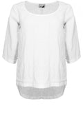 White Linen Top