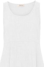 White Linen Tulip Dress