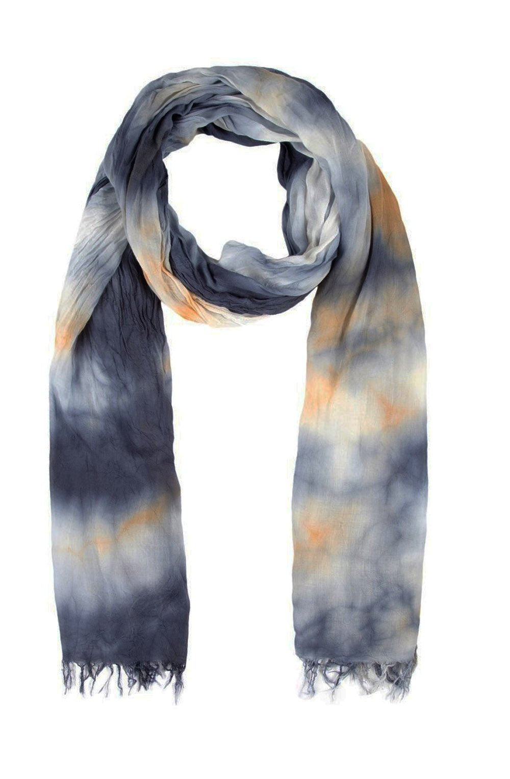 Tie dye effect scarf
