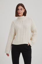 Ivory Chunky Cable Knit Oversized Jumper