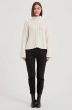 Ivory Chunky Cable Knit Oversized Jumper