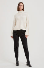 Ivory Chunky Cable Knit Oversized Jumper