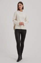 Ivory Deep Side Split Jumper