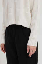 Ivory Floral Jacquard Knit Jumper