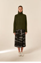 Khaki Turtleneck Jumper