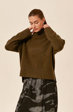 Khaki Turtleneck Jumper