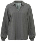 Anthracite Balloon Sleeved Blouse