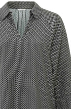 Anthracite Balloon Sleeved Blouse