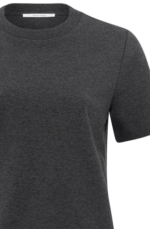 Anthracite Crew Neck Jersey T Shirt