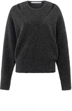 Anthracite Relaxed Sweater and Matching Knitted Tank Top