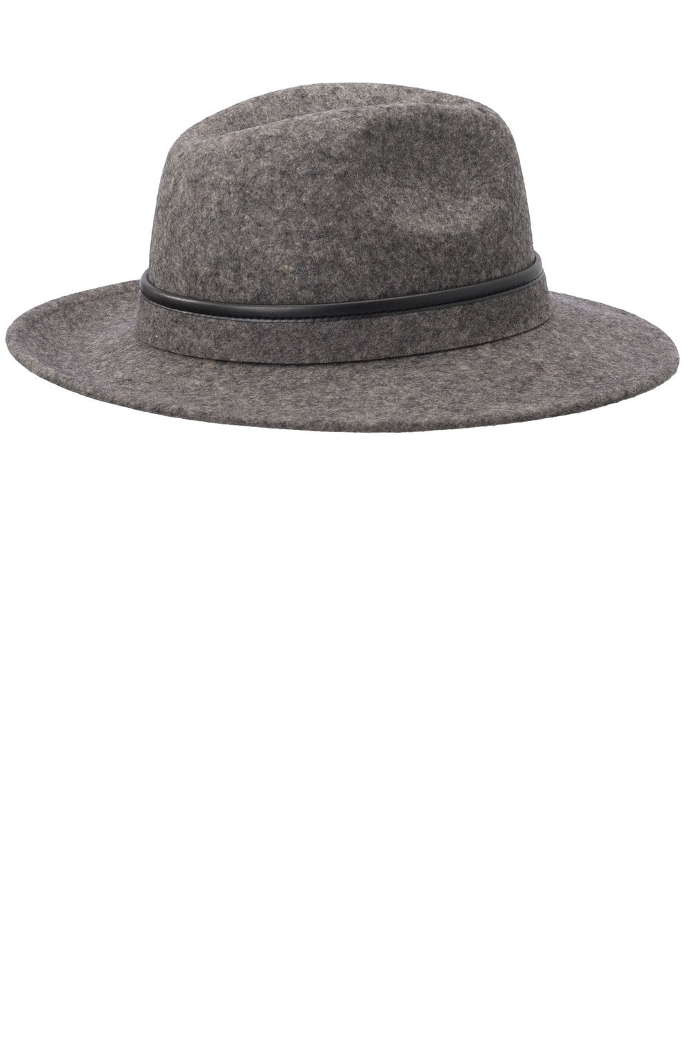 Anthracite Soft Wool Fedora Hat