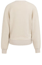 Beige Bouclé Knit Batwing Jumper