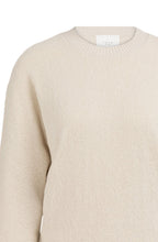 Beige Bouclé Knit Batwing Jumper