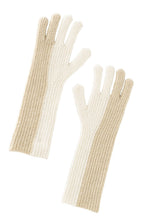 Beige Melange Knitted Gloves