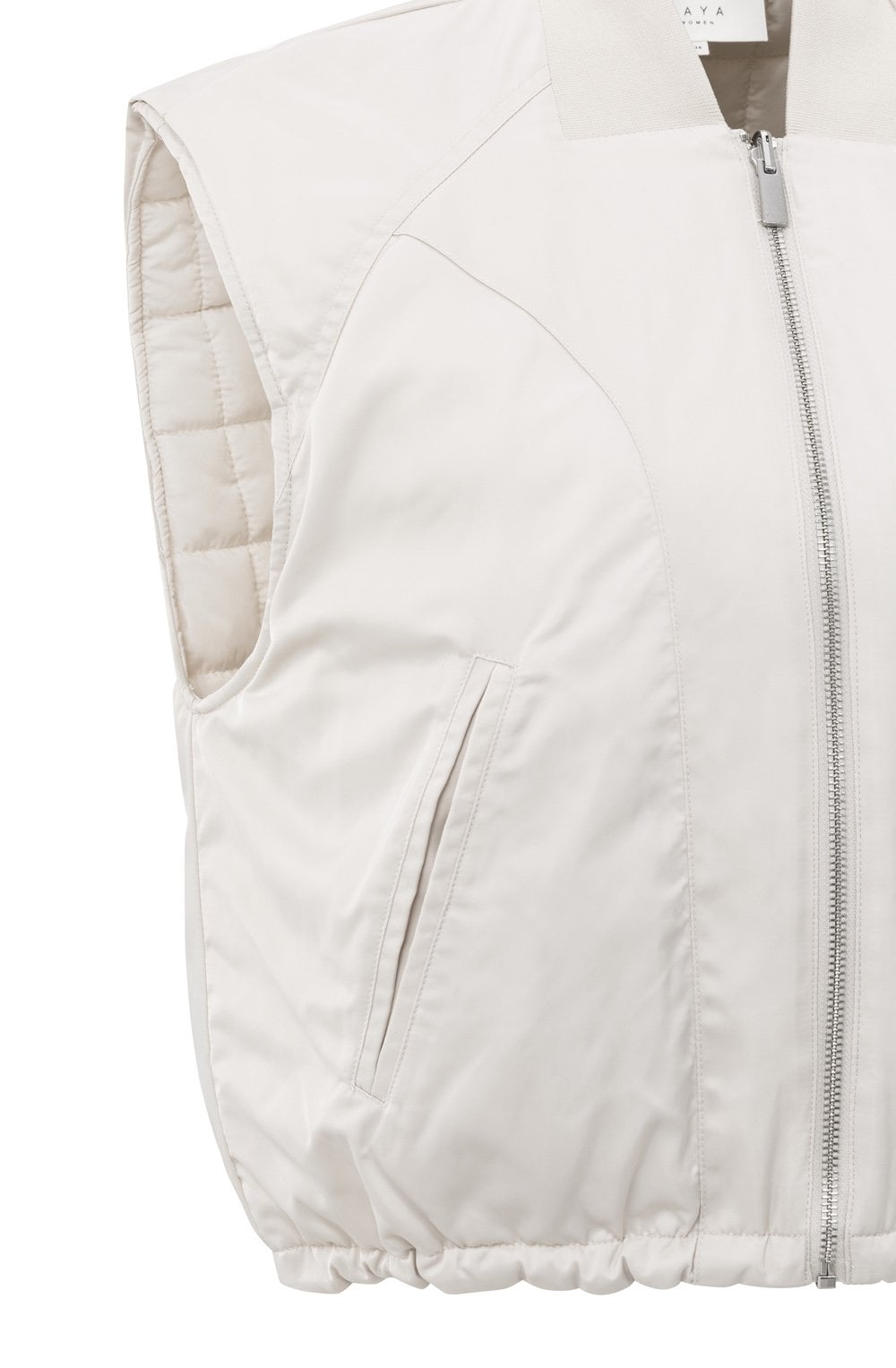 Beige Reversible Padded Gilet