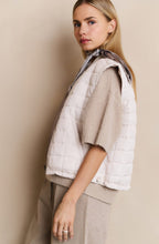 Beige Reversible Padded Gilet