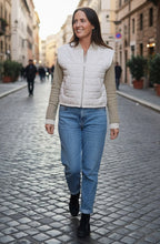 Beige Reversible Padded Gilet