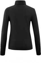 Black Fine Knit Turtleneck Sweater