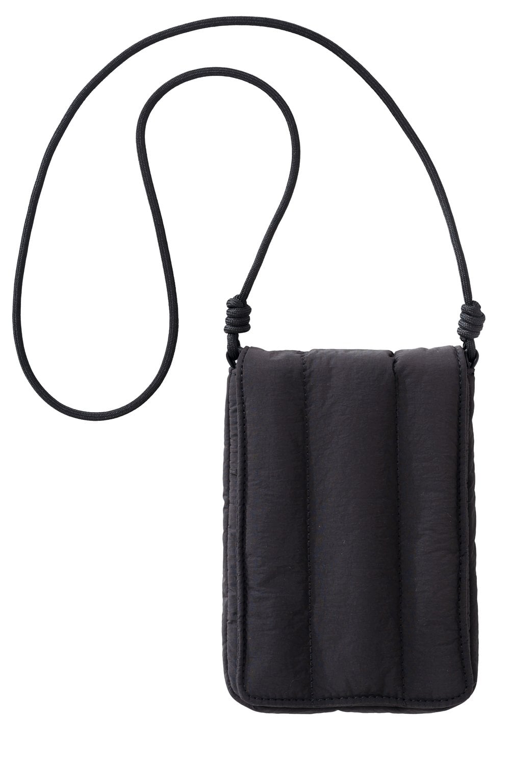 Black Quilted Phone Bag