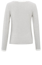 Blanc De Blanc Striped Jersey Top