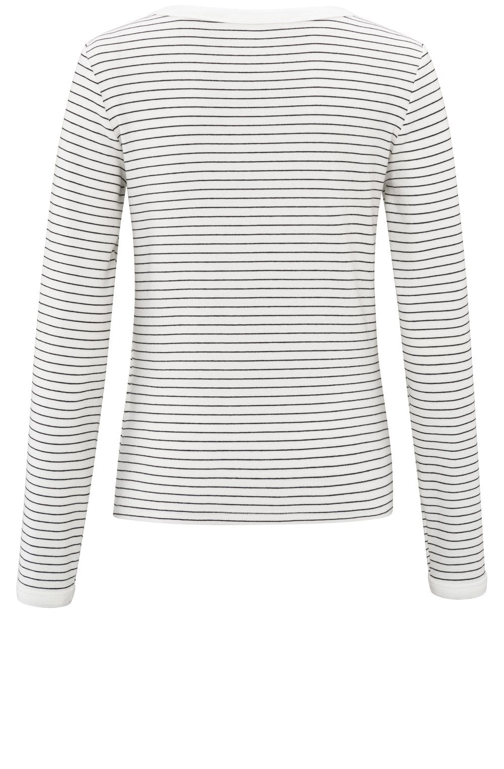 Blanc De Blanc Striped Jersey Top