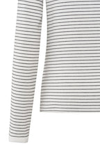 Blanc De Blanc Striped Jersey Top