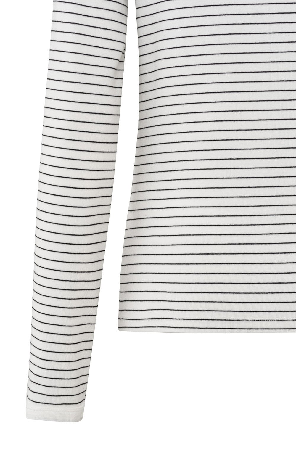 Blanc De Blanc Striped Jersey Top