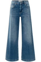 Blue Denim High Waisted Wide Leg Jeans