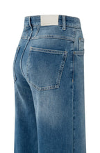 Blue Denim High Waisted Wide Leg Jeans